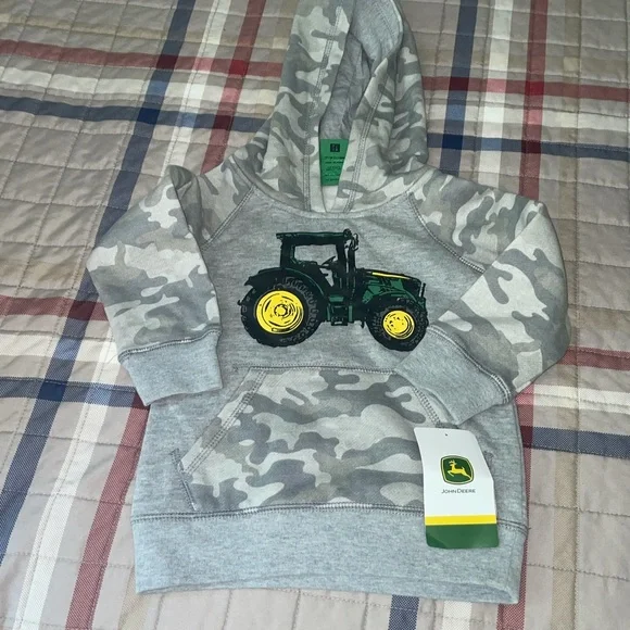 John Deere kids camo hoodie size 2T